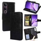 For vivo V50 Lite 5G Crystal Texture Leather Phone Case(Black) - 1