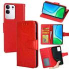 For vivo Y29 4G Global Crystal Texture Leather Phone Case(Red) - 1