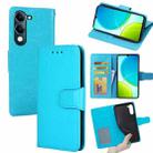 For vivo Y29s 5G / Y04 4G Crystal Texture Leather Phone Case(Sky Blue) - 1