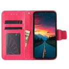 For vivo Y39 5G Global Crystal Texture Leather Phone Case(Rose Red) - 3