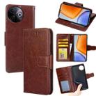 For vivo Y39 5G Global Crystal Texture Leather Phone Case(Brown) - 1