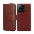 For Xiaomi Redmi K60 Ultra Crystal Texture Leather Phone Case(Brown) - 1