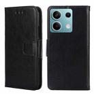 For Xiaomi Redmi Note 13 4G Crystal Texture Leather Phone Case(Black) - 1