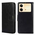For Xiaomi Redmi Note 13R Pro 5G Crystal Texture Leather Phone Case(Black) - 1