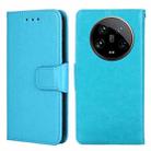 For Xiaomi 14 Ultra 5G Crystal Texture Leather Phone Case(Sky Blue) - 1