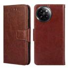 For Xiaomi Civi 4 Pro Crystal Texture Leather Phone Case(Brown) - 1