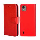 For Nokia C110 4G Crystal Texture Leather Phone Case(Red) - 1