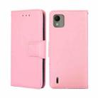 For Nokia C110 4G Crystal Texture Leather Phone Case(Pink) - 1