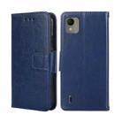 For Nokia C110 4G Crystal Texture Leather Phone Case(Royal Blue) - 1