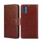 For Nokia C300 4G US Version Crystal Texture Leather Phone Case(Brown) - 1