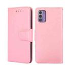 For Nokia G42 5G Crystal Texture Leather Phone Case(Pink) - 1