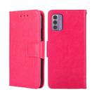 For Nokia G42 5G Crystal Texture Leather Phone Case(Rose Red) - 1