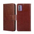 For Nokia G42 5G Crystal Texture Leather Phone Case(Brown) - 1