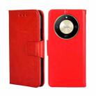 For Honor X50 5G Crystal Texture Leather Phone Case(Red) - 1