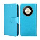 For Honor X50 5G Crystal Texture Leather Phone Case(Sky Blue) - 1