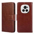 For Honor Magic6 Pro Crystal Texture Leather Phone Case(Brown) - 1