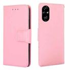 For Honor 200 Pro 5G Crystal Texture Leather Phone Case(Pink) - 1