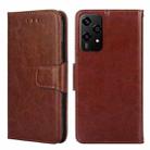 For Honor 200 Lite 5G Global Crystal Texture Leather Phone Case(Brown) - 1