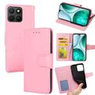 For Honor X8c 4G Crystal Texture Leather Phone Case(Pink) - 1