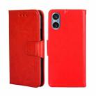 For Sony Xperia 5 V Crystal Texture Leather Phone Case(Red) - 1
