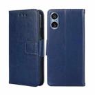 For Sony Xperia 5 V Crystal Texture Leather Phone Case(Royal Blue) - 1