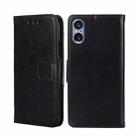 For Sony Xperia 5 V Crystal Texture Leather Phone Case(Black) - 1