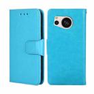 For Sharp Aquos Sense 8 Crystal Texture Leather Phone Case(Sky Blue) - 1