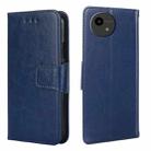 For Sharp Aquos Wish Crystal Texture Leather Phone Case(Royal Blue) - 1