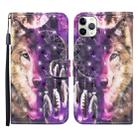 For iPhone 11 Pro Max 3D Painted Pattern Horizontal Flip Leather Case with Holder & Wallet & Card slot & Lanyard(Wind Chime Wolf) - 1