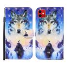For iPhone 11 3D Painted Pattern Horizontal Flip Leather Case with Holder & Wallet & Card slot & Lanyard(Sunrise Wolf) - 1