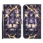For iPhone XR 3D Painted Pattern Horizontal Flip Leather Case with Holder & Wallet & Card slot & Lanyard(Thunder Lion) - 1