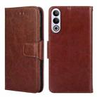 For OnePlus Ace 3V 5G Crystal Texture Leather Phone Case(Brown) - 1