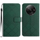 For Xiaomi Redmi A3 Rhombic Grid Texture Leather Phone Case(Green) - 1