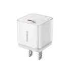 Baseus OS-GaN5S Gallium Nitride 20W Type-C Fast Charger, US Plug(White) - 1