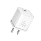 Baseus OS-GaN5S Gallium Nitride 30W Type-C Fast Charger, US Plug(White) - 1