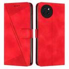 For itel S23 Dream Triangle Leather Phone Case with Long Lanyard(Red) - 1