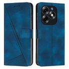 For itel S23+ Dream Triangle Leather Phone Case with Long Lanyard(Blue) - 1