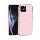 For iPhone 12 mini Shockproof Terminator Style Glitter Powder Protective Case(Pink) - 1