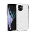 For iPhone 12 mini Shockproof Terminator Style Glitter Powder Protective Case(White) - 1
