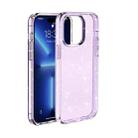 For iPhone 12 / 12 Pro Shockproof Terminator Style Glitter Powder Protective Case (Purple) - 1
