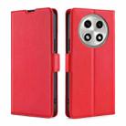 For OPPO A2 Pro 5G Ultra-thin Voltage Side Buckle Horizontal Flip Leather Phone Case(Red) - 1