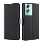 For OPPO A79 5G Ultra-thin Voltage Side Buckle Horizontal Flip Leather Phone Case(Black) - 1