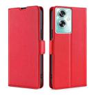 For OPPO A79 5G Ultra-thin Voltage Side Buckle Horizontal Flip Leather Phone Case(Red) - 1