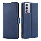 For OPPO A3 Pro 5G India Ultra-thin Voltage Side Buckle Horizontal Flip Leather Phone Case(Blue) - 1