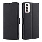 For OPPO Reno12 5G Global Ultra-thin Voltage Side Buckle Horizontal Flip Leather Phone Case(Black) - 1