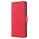 For OPPO A3 5G India Ultra-thin Voltage Side Buckle Horizontal Flip Leather Phone Case(Red) - 2