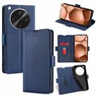 For OPPO Find X8 Ultra 5G Ultra-thin Voltage Side Buckle Horizontal Flip Leather Phone Case(Blue) - 1