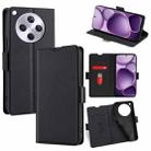 For OPPO Find X8s+ 5G Ultra-thin Voltage Side Buckle Horizontal Flip Leather Phone Case(Black) - 1