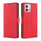 For Motorola Moto G Stylus 2023 4G Ultra-thin Voltage Side Buckle Horizontal Flip Leather Phone Case(Red) - 1