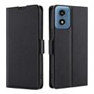 For Motorola Moto G Play 4G 2024 Ultra-thin Voltage Side Buckle Horizontal Flip Leather Phone Case(Black) - 1